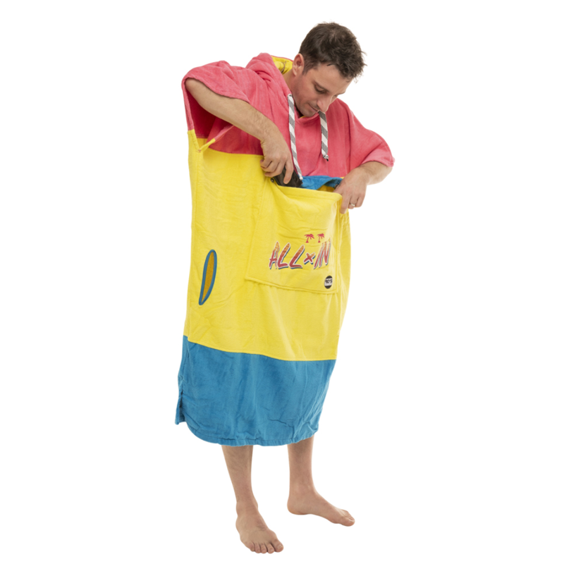 All-In V Poncho Beach Crew in 90ies Size S-XL-1